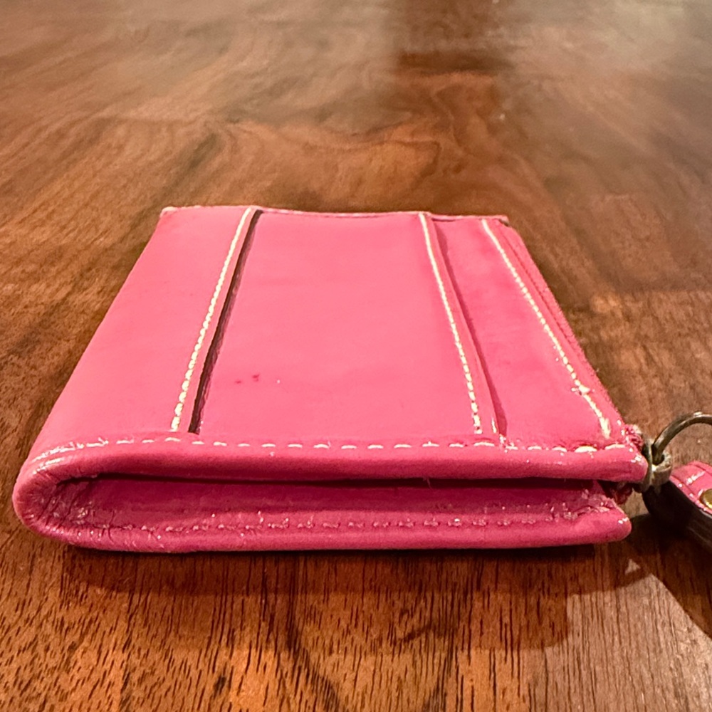 Coach Pink Leather Women's Wallet - Picture 10 of 12